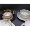 Image 3 : Lot of 6 Tea Cups and Saucers Aynsley, Royal Stafford, Royal Grafton, Winterling etc Fine Bone China