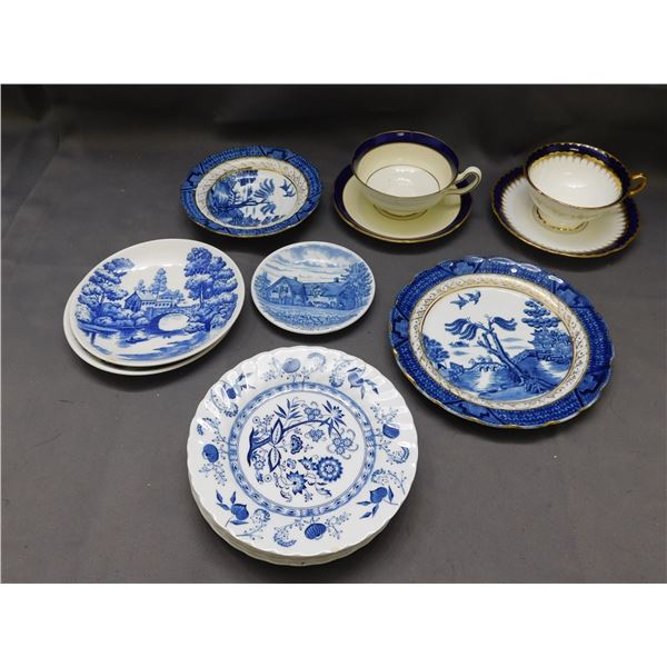 Lot of Assorted Fine Bone China Coalport, Royal Doulton, Real Old Willow, NASCO, Nordic