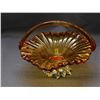 Image 1 : Art Glass Blown Glass Basket on Base Marked Christa Line