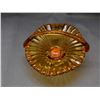Image 2 : Art Glass Blown Glass Basket on Base Marked Christa Line