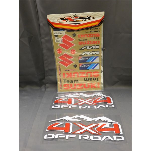 Lot of Car Automotive Decals Suzuki, 4x4 Off Road