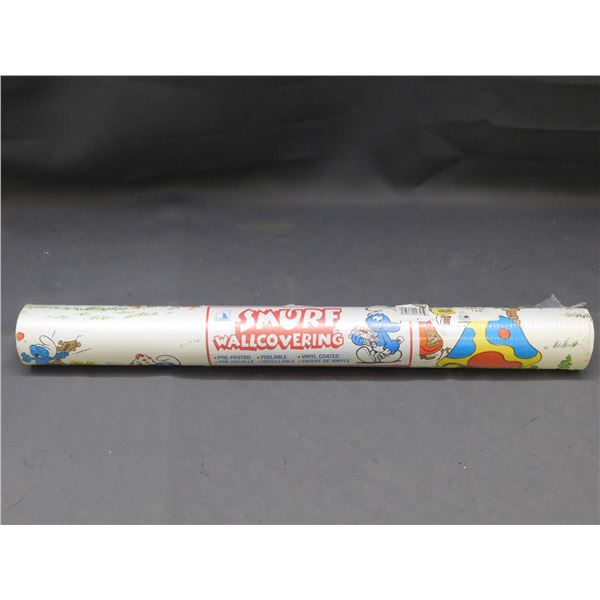 Vintage SMURF Wall Covering Wallpaper NEW NOS