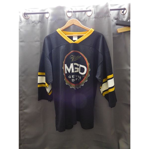Vintage Athletic Knit MGD Circa 1980s Hockey NHL Jersey XL Beer Memorabilia