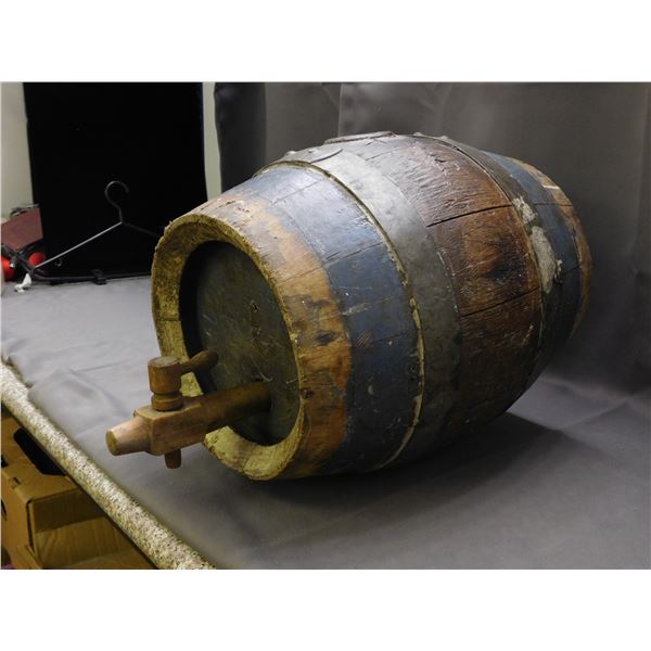 Antique McDonagh Shea Beer Barrel with Tap (no lid)