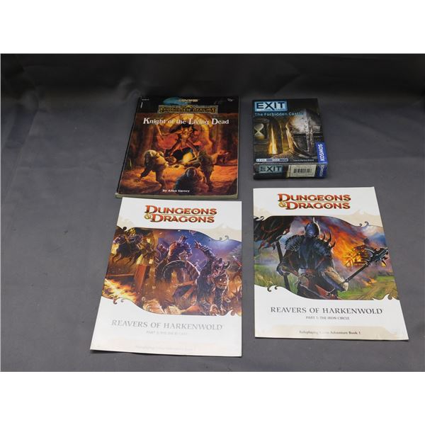 Lot of 4 Dungeons and Dragons, EXIT the game, Forgotten Realsm