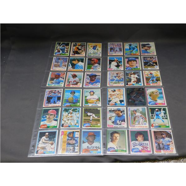 36 OPC Baseball Cards 1981, 82