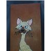 Image 2 : 1960s Pebble Art Siamese Cat 1ft x 3ft
