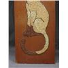 Image 4 : 1960s Pebble Art Siamese Cat 1ft x 3ft