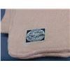 Image 2 : All Wool Made in England Peach Vintage Blanket