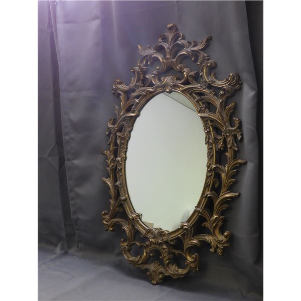 Vintage Turner Wall Mirror Ornate Frame MCM 35" x 22"