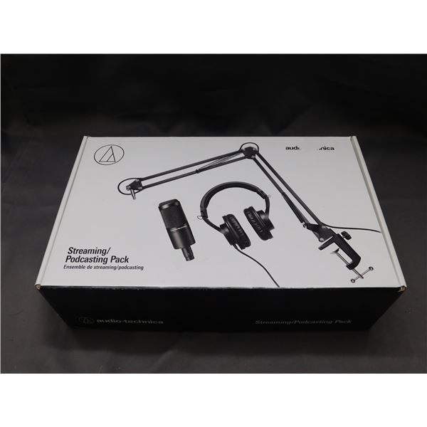 Streaming / Podcasting Pack Headphones, Mic, Stand by Audio-Technica NEW/RETURN