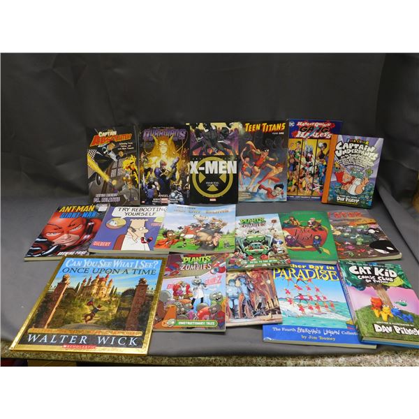 Lot of 17 Assorted Trade Paperbacks Graphic Novels