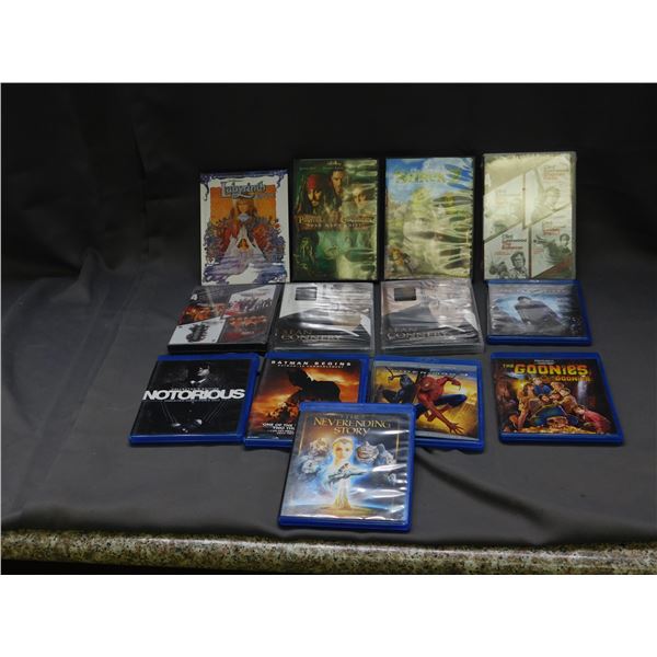 Lot of 13 DVDs Blu-Rays (some sealed)