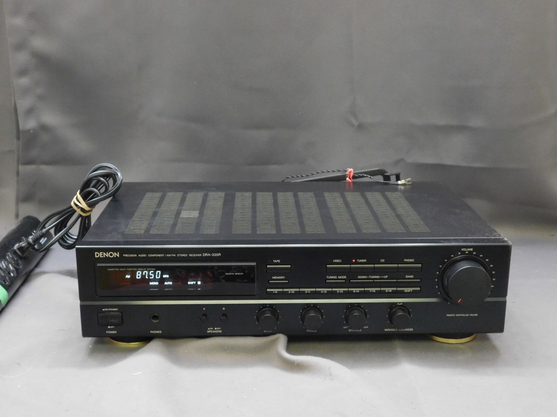 Denon Precision Audio Component AM FM Stereo Receiver DRA-335R