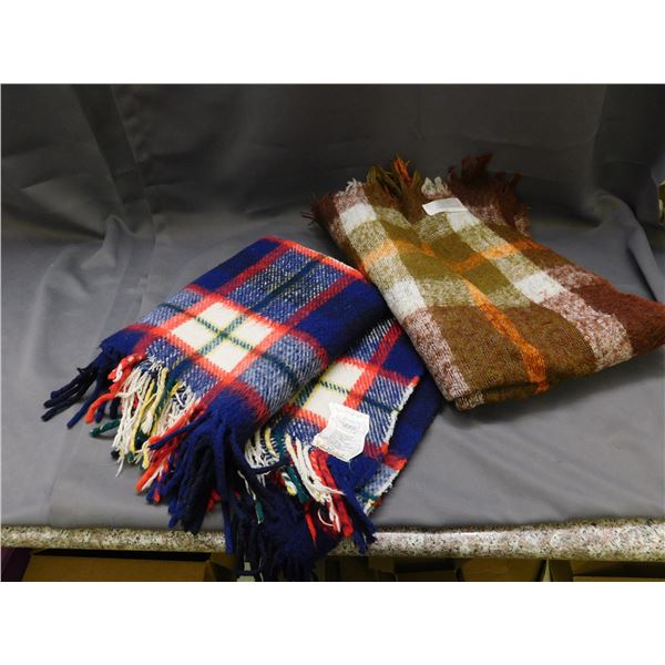 Lot of 2 Hudsons Bay and Sears Throw Blankets