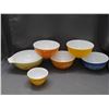 Image 1 : Lot of 7 Pyrex Mixing Bowls