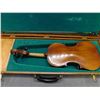 Image 4 : Unmarked Violin in Wooden Case w Box, Bow and Accessories