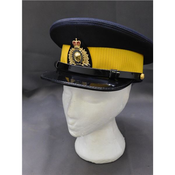 Vintage RCMP Hat Uniform Officer's Cap 7 3/8