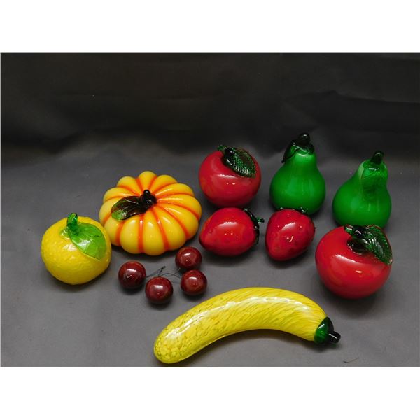 Assorted Pieces of Glass Fruit