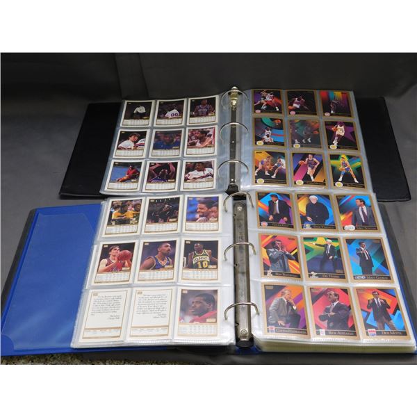 2 Binders of Basketball Cards 1990 Sky Box Incomplete Set & Partial Set 1990 NBA Hoops, Misc