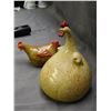 Image 6 : Pair of Ceramic Pottery Roosters Bulbous