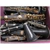 Image 2 : Crate Full of Clarinet Parts Pieces for repair / restoration w Crate