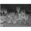 Image 2 : Lot of Assorted Crystal Ware Wine Glasses, Rocks, Trays, Etc