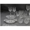 Image 3 : Lot of Assorted Crystal Ware Wine Glasses, Rocks, Trays, Etc