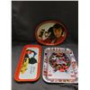 Image 1 : Lot of 3 Coca Cola Serving Trays