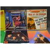 Image 2 : Lot of 8 Classic Rock Records Vinyl Queen, Cindi Lauper, Grand Funk, The Police, etc