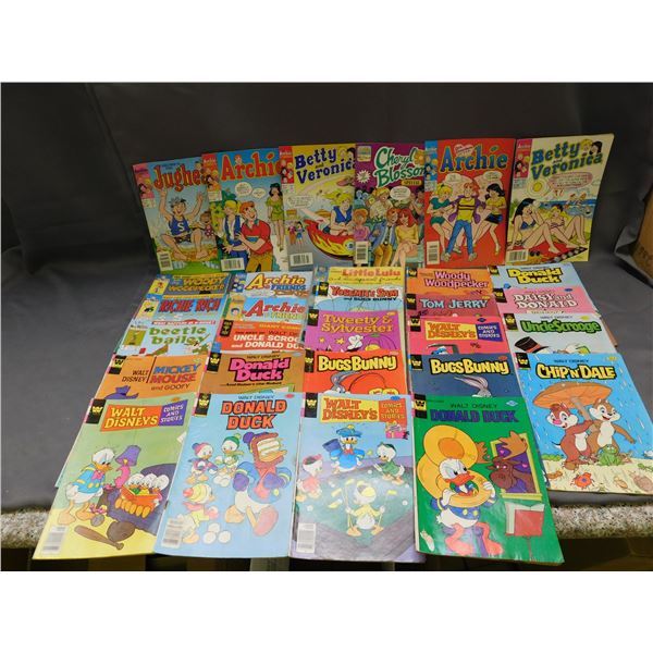 Lot of 29 Kids Children's Comics Archie, Walt Disney, Looney Tunes, Woody Woodpecker, etc