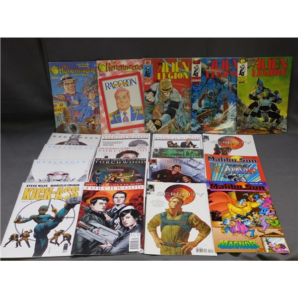 Lot of 20 Vintage Comics Indie Publishers Empire, Torchwood, Descender, Kick-Ass, Serenity, Malibu