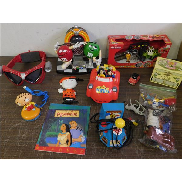 Lot of Assorted Toys M&Ms, Family Guy, Pac-Man, Etc