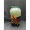 Image 1 : 18" Tall Hand Painted Pheasant Design Ceramic Vase