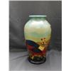 Image 2 : 18" Tall Hand Painted Pheasant Design Ceramic Vase