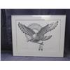 Image 1 : Artist Signed and Numbered Ink Print Eagle Indigenous  "White Buffalo" Freedom, Unity, Peace
