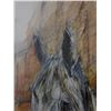 Image 3 : Framed Original Mixed Media Painting of Horses Signed
