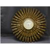Image 1 : Vintage Syroco Sunburst Wall Clock *as is*