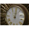 Image 3 : Vintage Syroco Sunburst Wall Clock *as is*