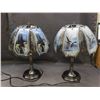 Image 3 : Pair of Vintage Eagle 3 Way Touch Lamps *working*