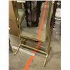 Image 3 : Vintage MCM Gold Trim Oval Floor Standing Mirror *as is*
