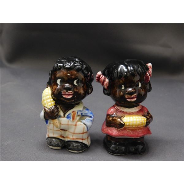 Black Americana Sweet Corn Boy and Girl with Cork Plug