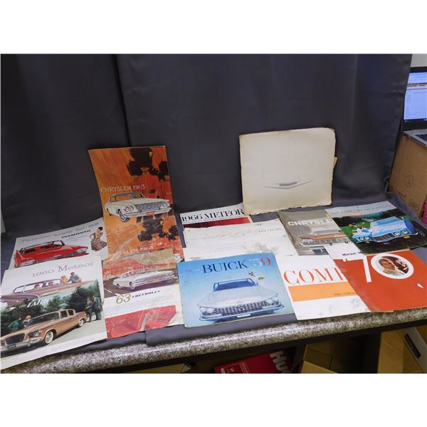 Lot of Vintage 50s 60s 70s Automotive Brochures