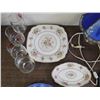 Image 2 : END OF THE RUN Royal Albert, Glasses, Table Lamp (As is), Candle, Pottery Plate