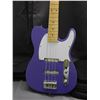 Image 2 : Purple Electric Bass w Case FenderTelecaster Guitar Style Handmade?