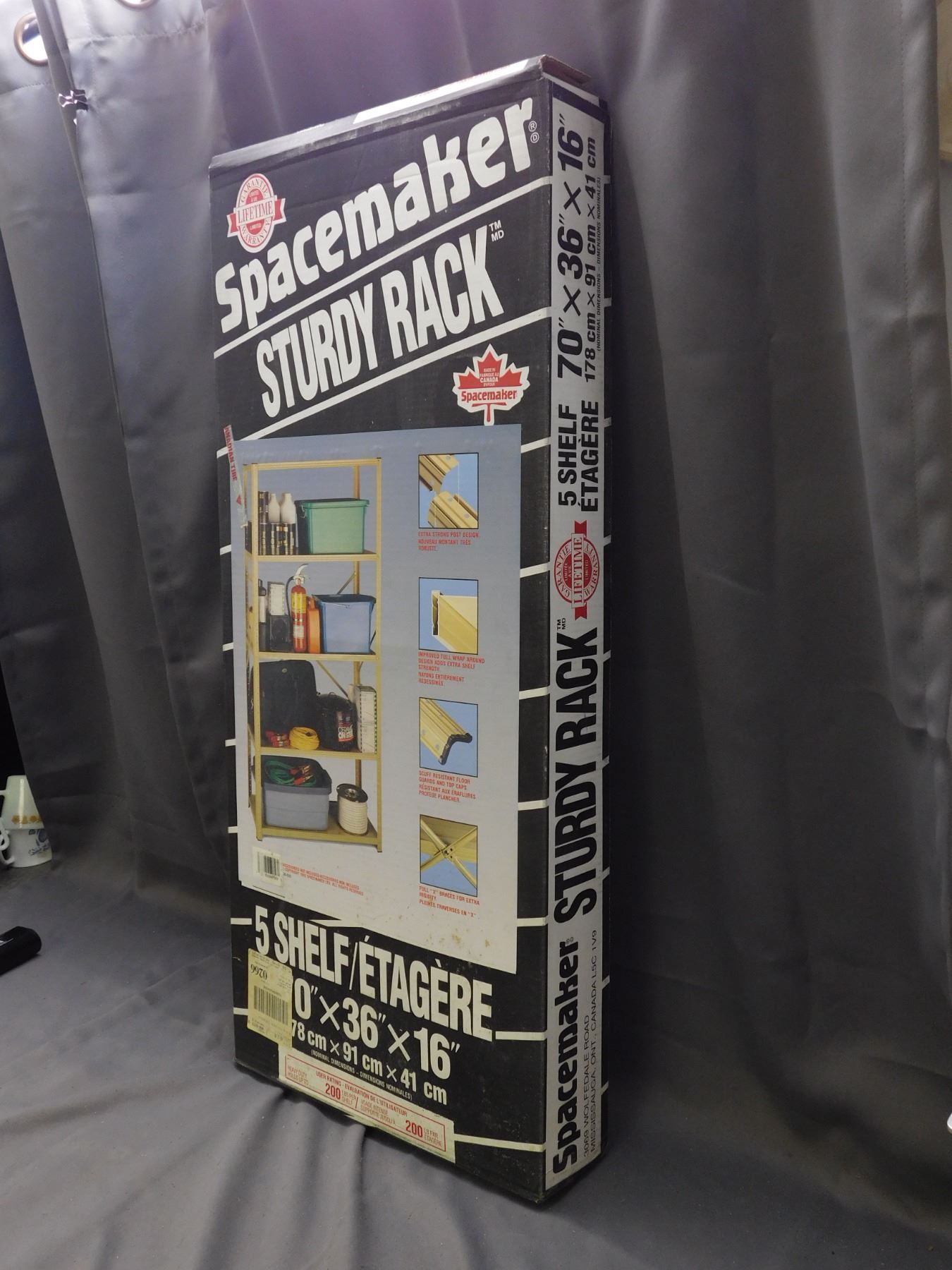 Spacemaker Rack Repair Kit Spacemaker Sturdy Rack 5 Shelf Storage Rack NOS