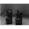 Image 2 : Pair of Onyx Stone Tribal Folk Bookends 8"