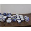 Image 2 : LARGE Lot of Blue & White China Dining & Tea Service Pieces