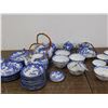 Image 3 : LARGE Lot of Blue & White China Dining & Tea Service Pieces