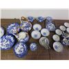 Image 6 : LARGE Lot of Blue & White China Dining & Tea Service Pieces